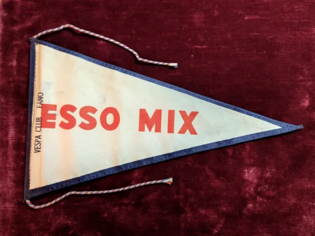 Bandierina Fano Esso Mix 1950 Raduno Vespistico Vespa Club d'Italia Piaggio VCI