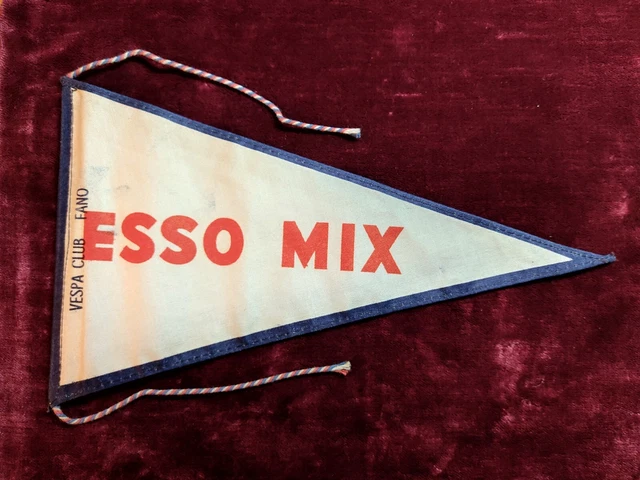 Bandierina Fano Esso Mix 1950 Raduno Vespistico Vespa Club d'Italia Piaggio VCI