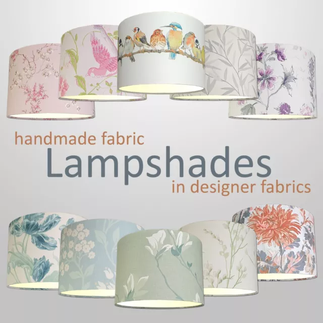 Lampshades in Laura Ashley Fabrics 40cm Drum Handmade * FREE UK DELIVERY *