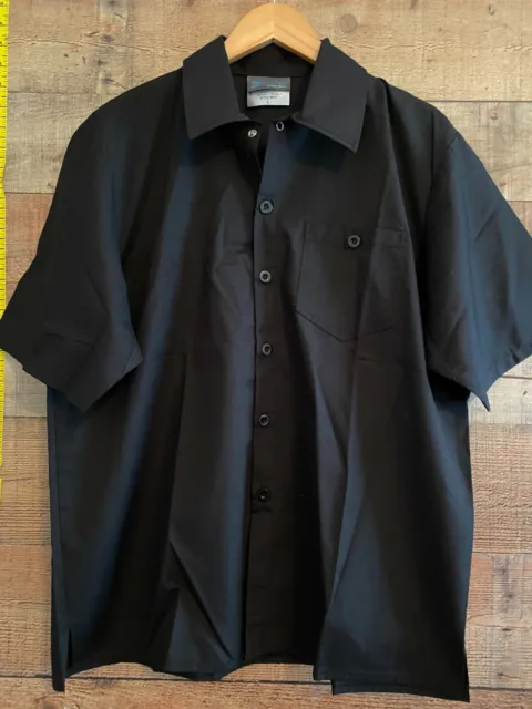 Cook Cool By Happy Chef Style 815 Chef Coat Large  NW0T Black