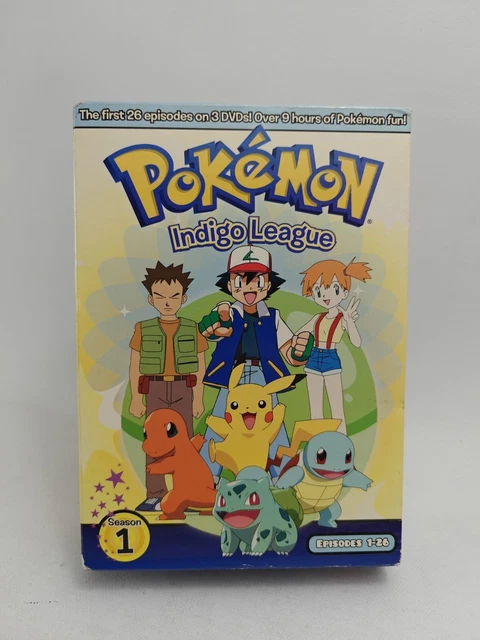 Pokemon - Season 1: Indigo League (DVD, 2006, 3-Disc Set, Dubbed)