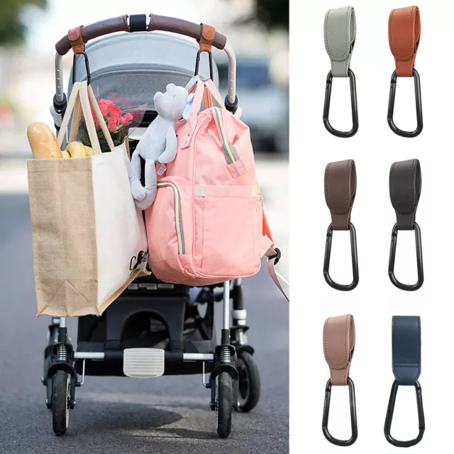 Kinderwagen Clips Haken für Wickeltasche Wickelrucksack Beutel Taschenhalter CR