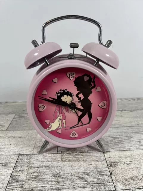 Betty Boop Wind-up Alarm Clock Pre-owned Works 2000