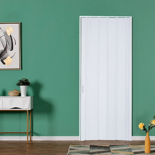 WHITE PVC FOLDING Door Divider Internal Accordion Concertina Panel ...
