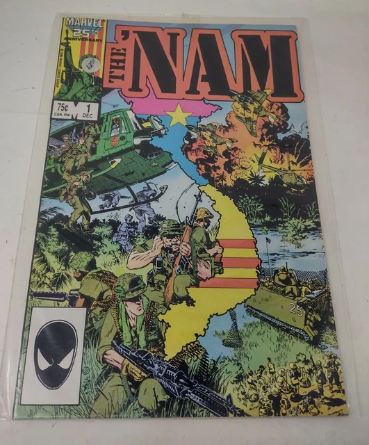 The 'Nam #1 Marvel Comics 1986 Michael Golden Cover Direct Edition Combined