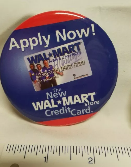 Wal-Mart Store Apply Now The New Credit Card Pin Badge