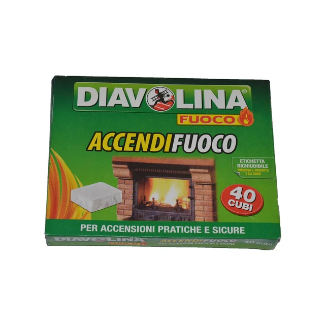 6 Encendedores Diavolina 240 Cubos Blancos Kerosene Encendidos Práctica Y Seguro