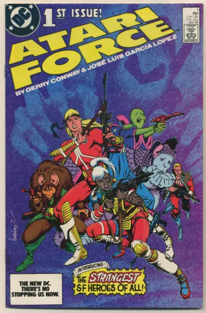 Atari Force 1 NM 9.4 1984 1st app of Atari Force Hukka and Babe DC
