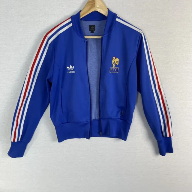 ADIDAS Official FIFA France Ladies Womens Track Jacket Size UK 12 *Rare*