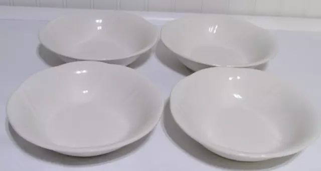 Pfaltzgraff   Stratus White  Cereal Bowls  Set of 4   USA