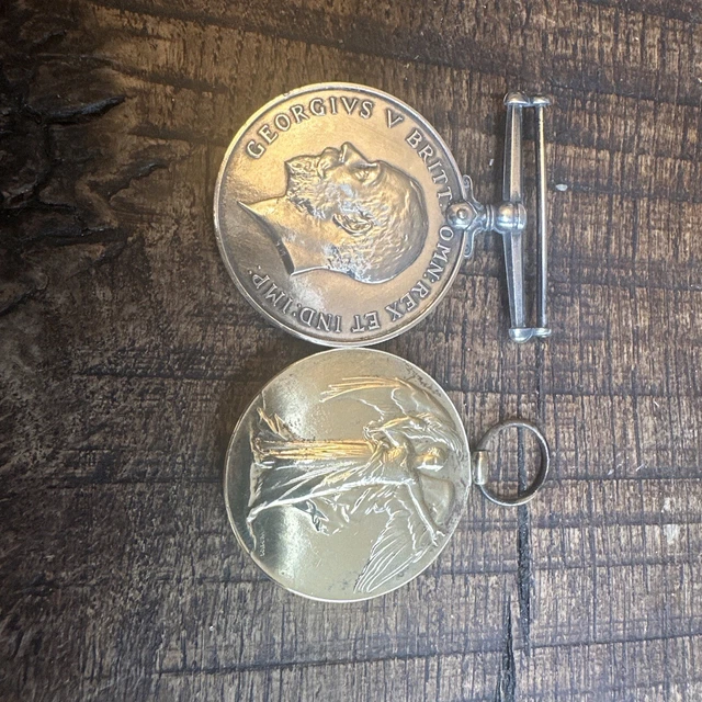 WW1 PAIR BRITISH Silver War Victory Medal 1914-1920 M26439 M.Jones E.R - Foto 10