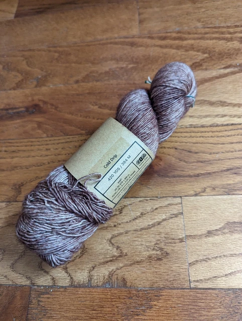 Madelinetosh TML tweed cold drip 420yd sock 90/8/2; SW merino/viscose/nylon