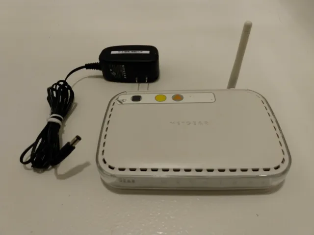 NETGEAR WGR614 v7 Wireless G Router 4Ports 54Mbps w/PwrCord & CABLES - WORKS!