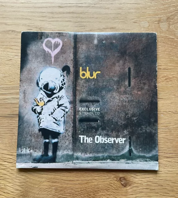 Blur Exclusive 5 Track CD for The Observer - 2003 CD Cardboard Sleeve Banksy Art