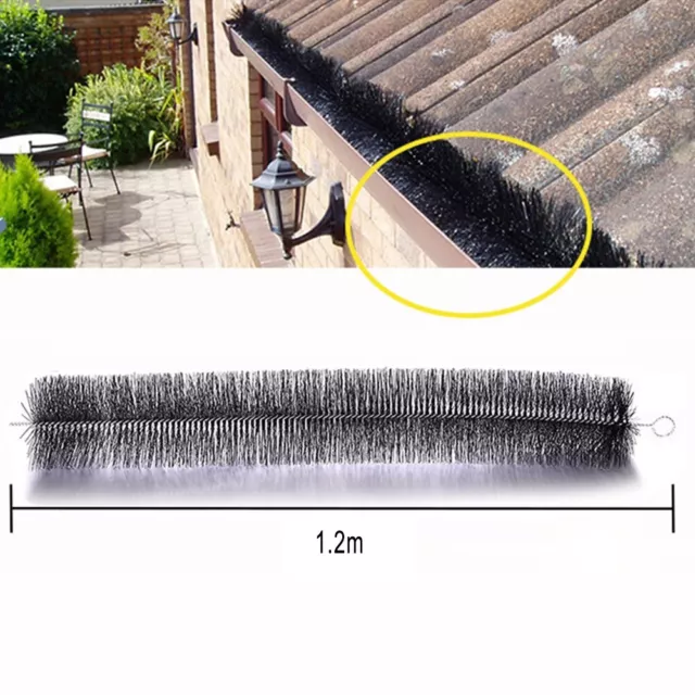 Cepillo de canalón fibra de PP protección fotovoltaica oruga componentes negros