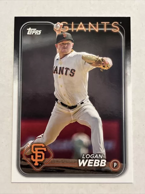 Logan Webb 2024 TOPPS SERIES 1 BASE CARD #4 SAN FRANCISCO GIANTS