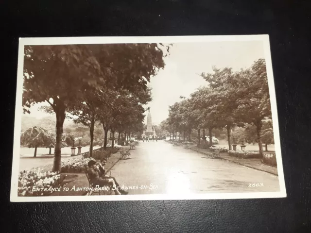 Entrance To Ashton Park, ST. ANNES ON SEA, Lancashire RP