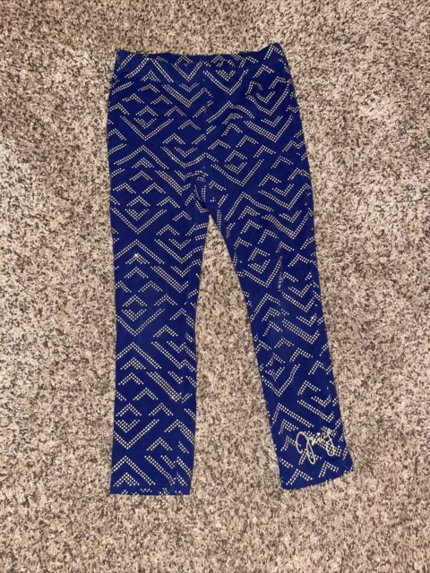 Girls Juice Couture Navy & Gold Leggings Size 5T