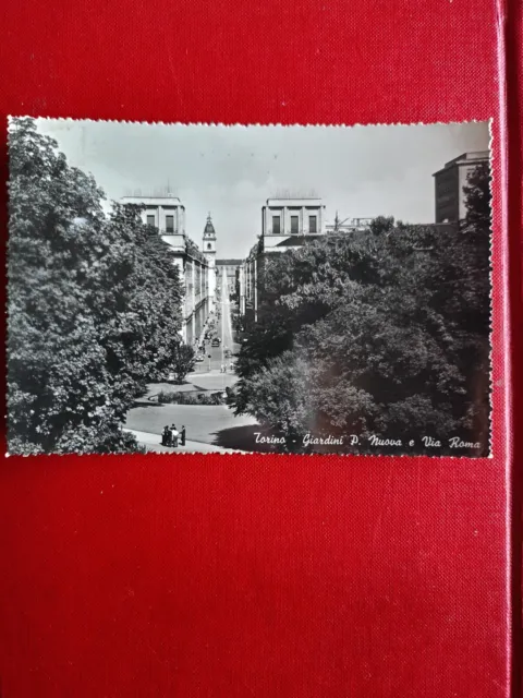 Cartolina Torino - Giardini Di  P. Nuova E Via Roma - Viaggiata 1955