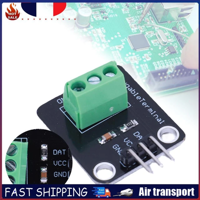 # DS18B20 TEMPERATURE Sensor with Waterproof Probe Plugable Terminal ...