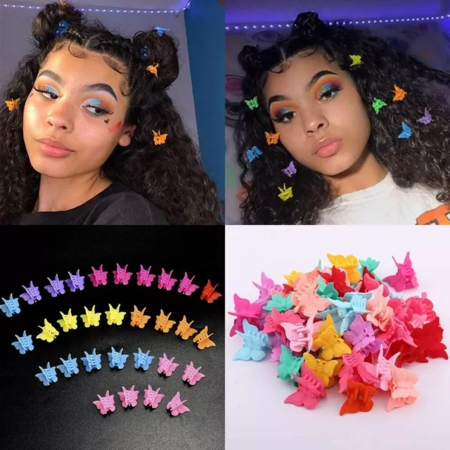 20Pcs Women Girl Butterfly Mini Hair Clips Hair Clamps Butterfly Hair Clips Claw