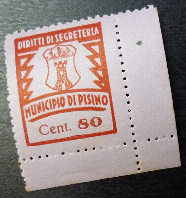 Italy Croatia Revenue Stamp - Municipio di Pisino Coat of Arms Cent 80 A14