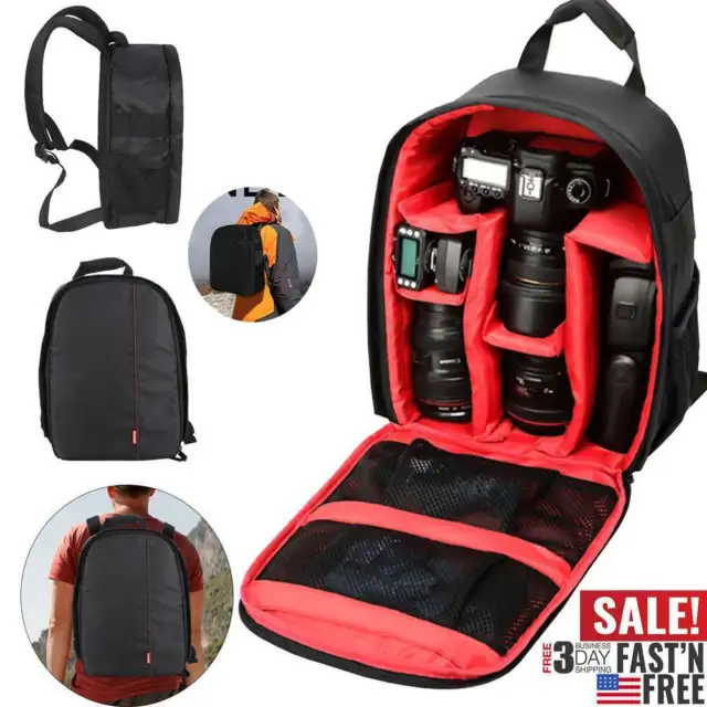 Camera Backpack Shoulder Bag Case for Canon Nikon Sony DSLR Digital Waterproof