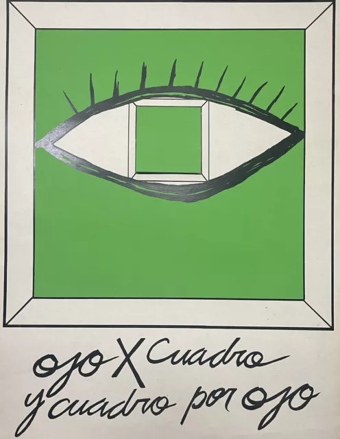 Poster of La Acacia Gallery. Serigraphy on Cardboard. Cuban Art. 3