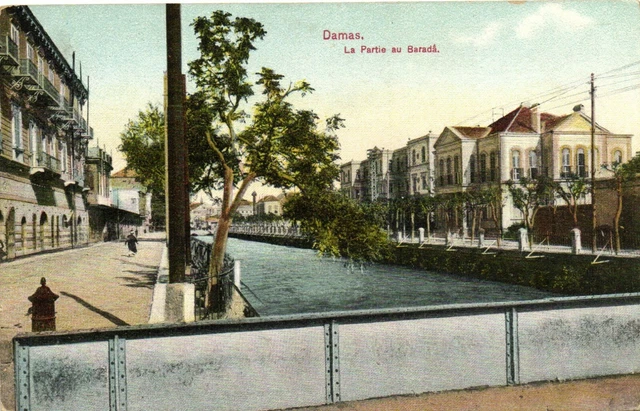 PC CPA SYRIA, DAMAS, LA PARTE AU BARADA, Vintage Postcard (b27285)