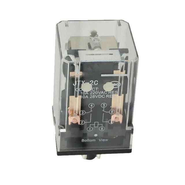 Relai Mini MINI RELAY JTX-2C for CHNT AC220V DC24V 8 Pin High Power EUR 21,50 ...