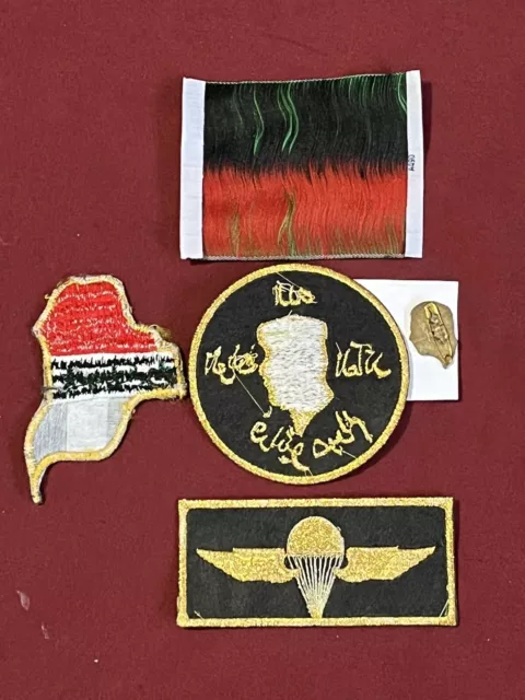 Iraq-Vintage Iraqi Fedayeen Saddam Patches , Pin & Flag. 3
