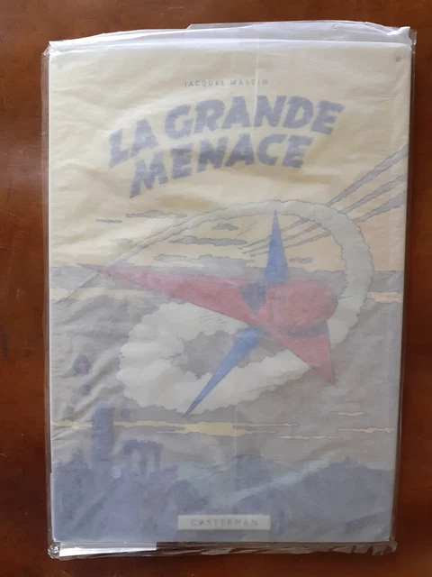Plaque Metal Lefranc Couverture La Grande Menace  Jacques Martin  Neuf 2