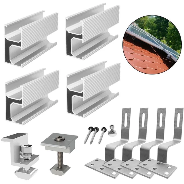 SOLAR BRACKET PANEL Racking Lightweight Mounting Rail Pv Module Roof ...