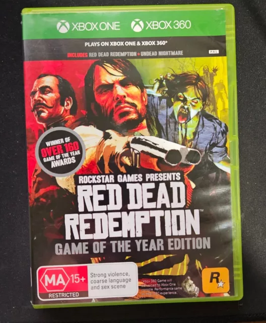 Red Dead Redemption Game of the Year Edition Xbox 360 Xbox One (No Manual)
