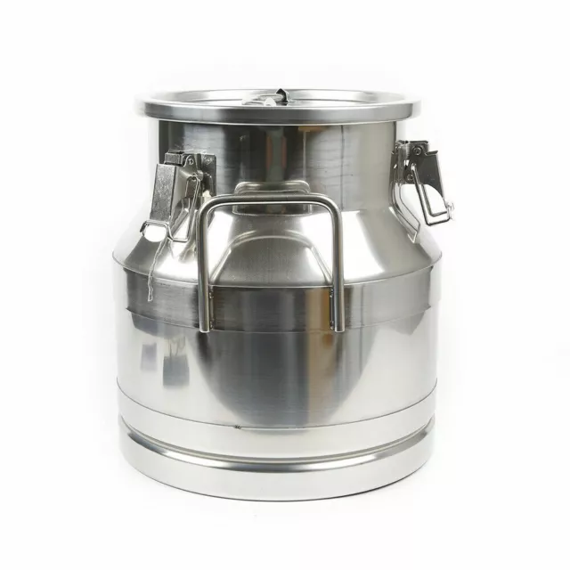 20L/ 5.25Gallon Stainless Steel Milk Can Wine Pail Bucket Tote Jug Rice Storage