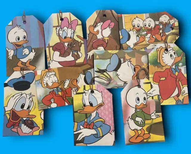 Gift Tags Donald Duck Little Golden Book (Pack 10) Upcycled Disney