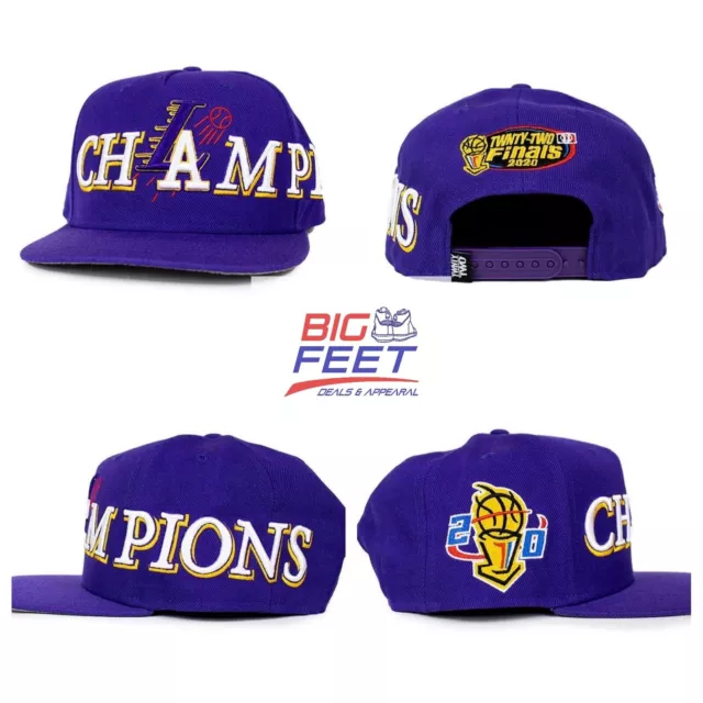 Men's Los Angeles Lakers Pro Standard Black 2020 Finals Champs Crown Snapback  Hat