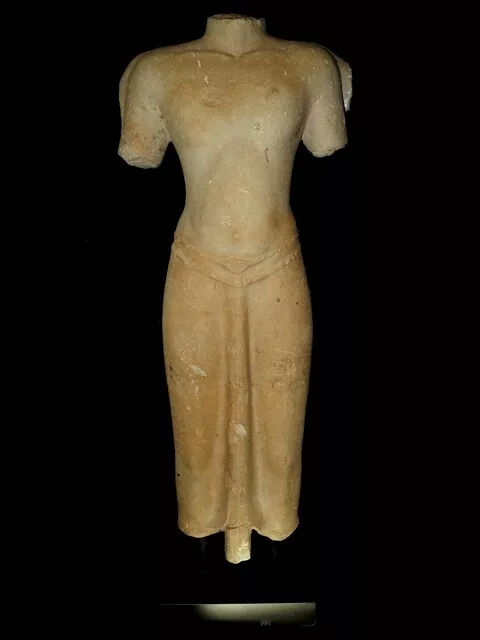 Wunderbarer Khmer Torso*84cm 40kg* der Gottheit VISHNU aus Sandstein Kambodscha