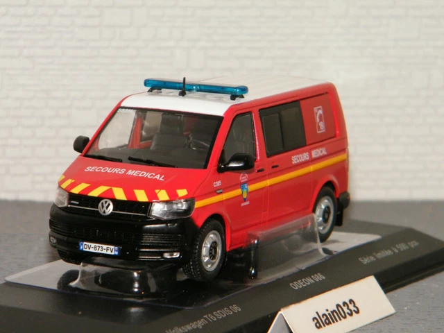 Volkswagen T6 SDIS Pompiers Odeon 1/43 - Réf 086 - Neuf