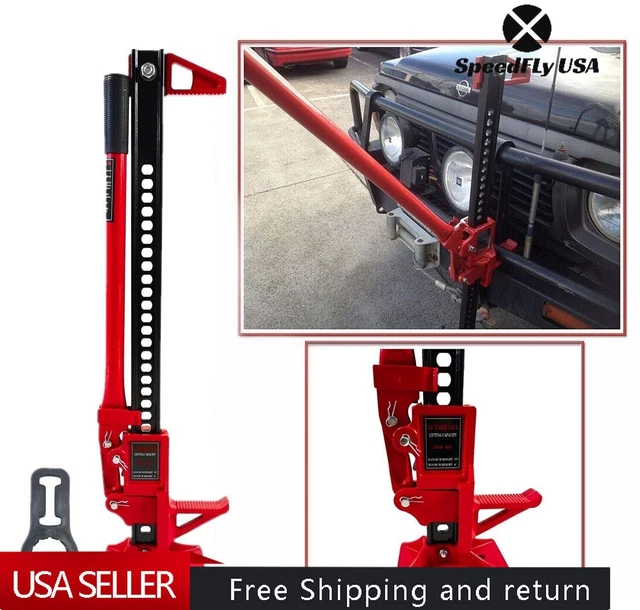 33" High Lift Ratcheting Off Road Utility Farm Jack 6000lbs / 3Ton Capacity