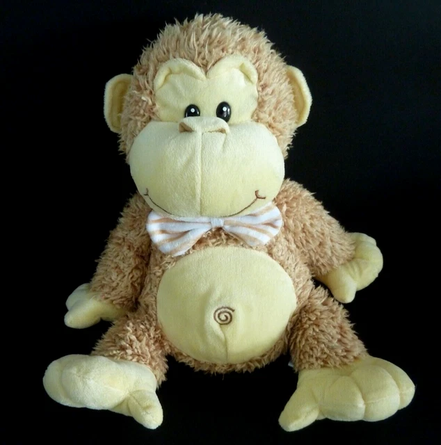 GG. DOUDOU PELUCHE FANTASY TOYS SINGE beige jaune noeud spirale nomril 32c TBE