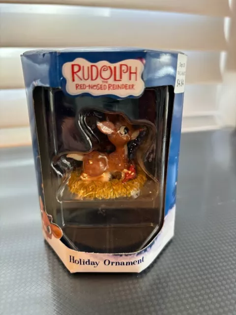 Enesco Rudolph Red-Nosed Reindeer Ornament Clarice NIB 1992