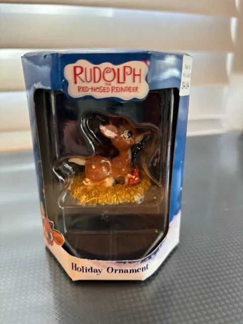 Enesco Rudolph Red-Nosed Reindeer Ornament Misfit Rudolph Reindeer  - NIB