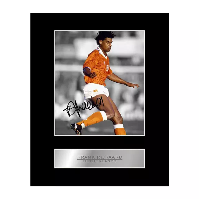 Frank Rijkaard Signed Mounted Photo Display The Netherlands FC Photo