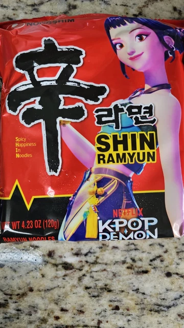 3PK KPOP DEMON Hunters SHIN Ramyun Ramen Huntrix Rumi Zoey Mira golden ...