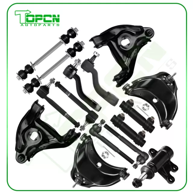 15PC COMPLETE FRONT Suspension Kit For Chevy GMC C1500 C2500 Suburban