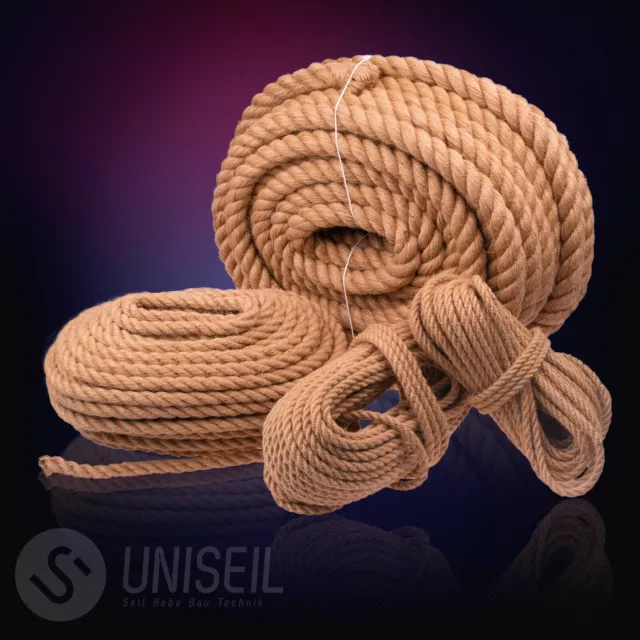 JUTESEIL 6mm bis 60mm Tau Seil Jute Seil Tauwerk Naturhanf Jute Rope Hanfseil