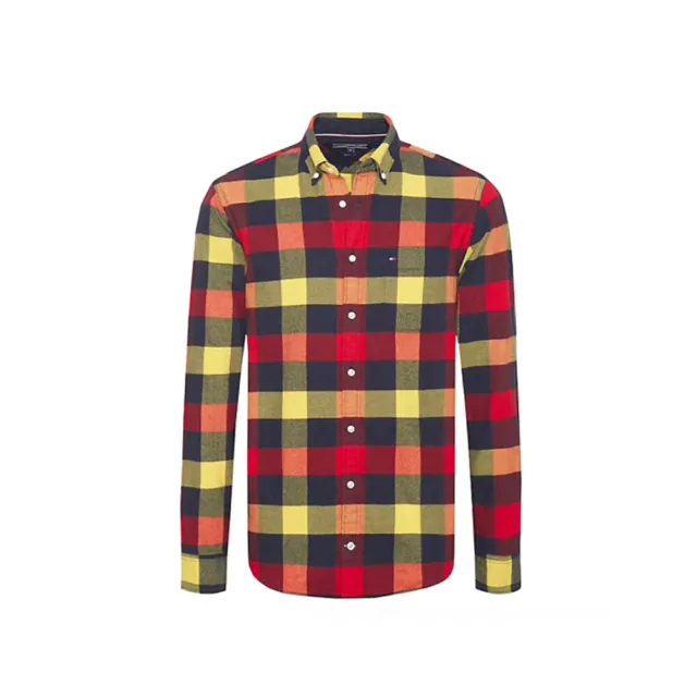 Tommy Hilfiger Buffalo Check Flannel Button-Down Shirt Multicolor S