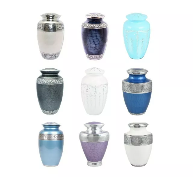 Large Adult Cremation Ashes Memorial Urns Various Designs