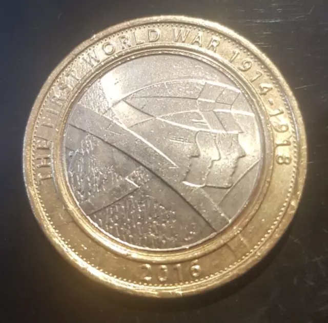 2016 CIRCULATED £2 WW1 KING & COUNTRY Army Two Pound Coin World War One QEII